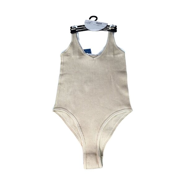 Aura 2 Pack Seamless Ribbed Bodysuits XS/S Nylon Spandex - Picture 8 of 12